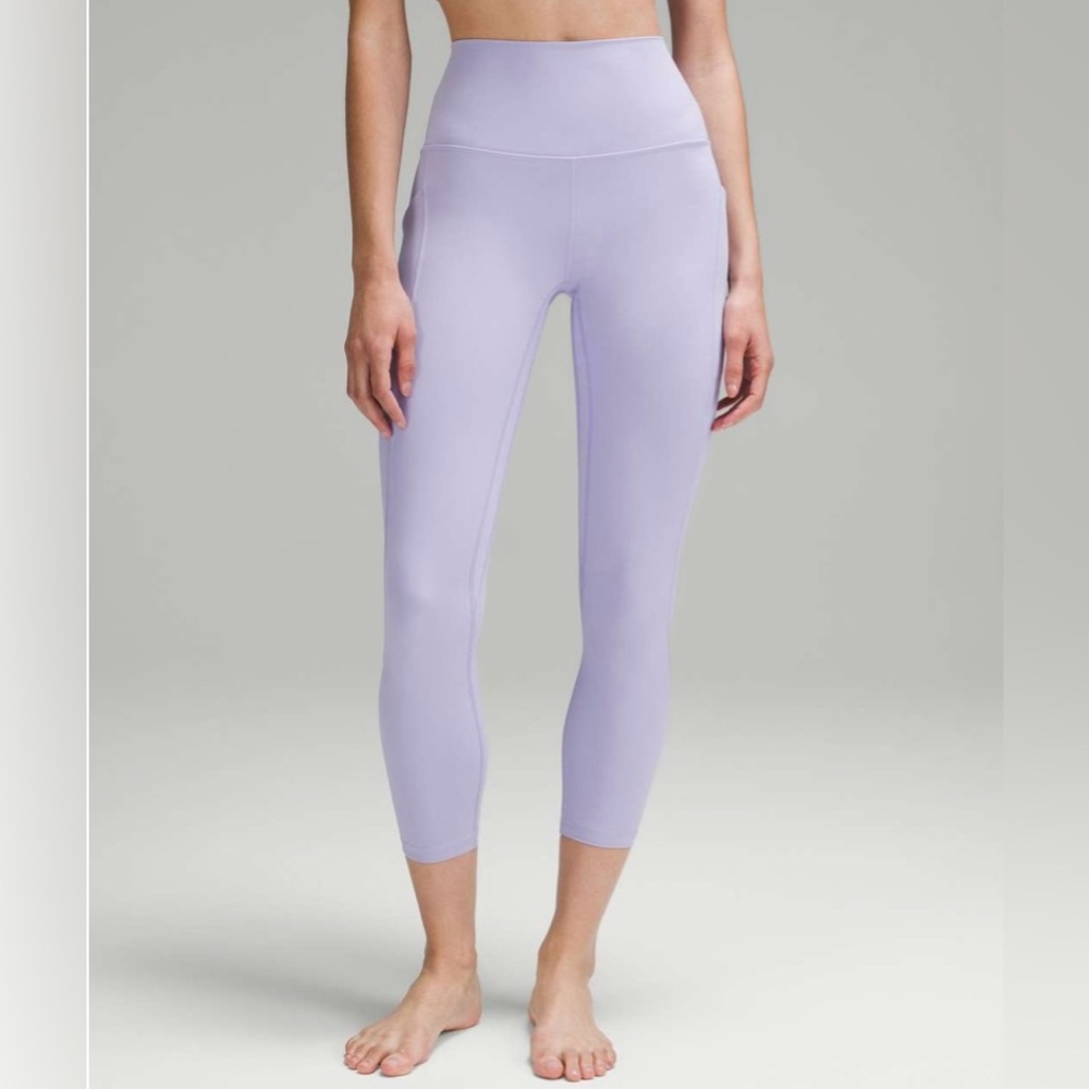 lululemon Align HR Pant 25" *Pockets Size 4 in Color Lilac Smoke